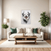 Abstract Bolognese Dog Picture Living Room Demo