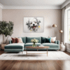 Abstract Bolognese Dog Picture Living Room Demo