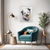 Abstract Bolognese Dog Picture Living Room Demo