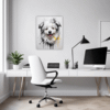 Abstract Bolognese Dog Picture Office Demo
