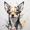 Abstract Sketch of Chihuahua - Printable Domestic Pet Art