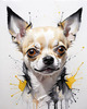 Abstract Sketch of Chihuahua - Printable Domestic Pet Art