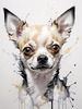 Abstract Sketch of Chihuahua - Printable Domestic Pet Art