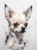 Abstract Sketch of Chihuahua - Printable Domestic Pet Art