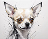 Abstract Sketch of Chihuahua - Printable Domestic Pet Art