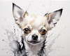 Abstract Sketch of Chihuahua - Printable Domestic Pet Art