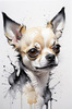 Abstract Sketch of Chihuahua - Printable Domestic Pet Art