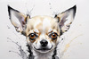 Abstract Sketch of Chihuahua - Printable Domestic Pet Art