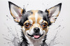 Abstract Sketch of Chihuahua - Printable Domestic Pet Art