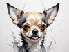 Abstract Sketch of Chihuahua - Printable Domestic Pet Art