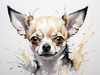 Abstract Sketch of Chihuahua - Printable Domestic Pet Art