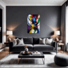 Abstract Color Burst Living Room Demo