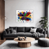 Abstract Color Burst Living Room Demo