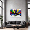 Abstract Color Burst Living Room Demo