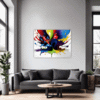 Abstract Color Burst Living Room Demo