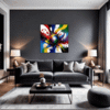 Abstract Color Burst Living Room Demo