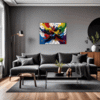 Abstract Color Burst Living Room Demo