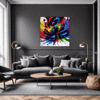 Abstract Color Burst Living Room Demo