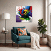 Abstract Color Burst Living Room Demo