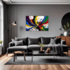 Abstract Color Burst Living Room Demo