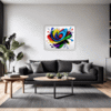 Abstract Color Burst Living Room Demo