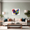 Abstract Color Burst Living Room Demo