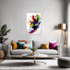 Abstract Color Burst Living Room Demo