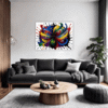 Abstract Color Burst Living Room Demo