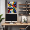 Abstract Color Burst Office Demo