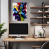 Abstract Color Burst Office Demo