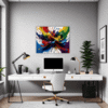Abstract Color Burst Office Demo