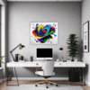 Abstract Color Burst Office Demo