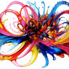 Printable Abstract Color Field Art with Tranquil Color Exploration