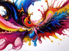 Printable Abstract Color Field Art with Tranquil Color Exploration
