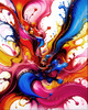 Printable Abstract Color Field Art with Tranquil Color Exploration