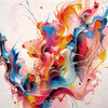 Abstract Color Exploration Art on Canvas