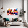 Abstract Color Fluid Living Room Demo
