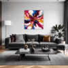 Abstract Color Fluid Living Room Demo