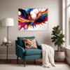 Abstract Color Fluid Living Room Demo