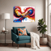 Abstract Color Fluid Living Room Demo