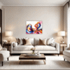 Abstract Color Fluid Living Room Demo