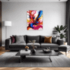 Abstract Color Fluid Living Room Demo
