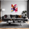 Abstract Color Fluid Living Room Demo