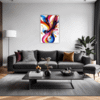Abstract Color Fluid Living Room Demo