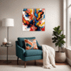 Abstract Color Fusion Living Room Demo