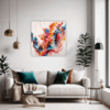 Abstract Color Harmony Living Room Demo