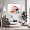 Abstract Color Harmony Living Room Demo
