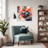 Abstract Color Harmony Living Room Demo