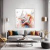 Abstract Color Harmony Living Room Demo
