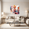 Abstract Color Harmony Living Room Demo